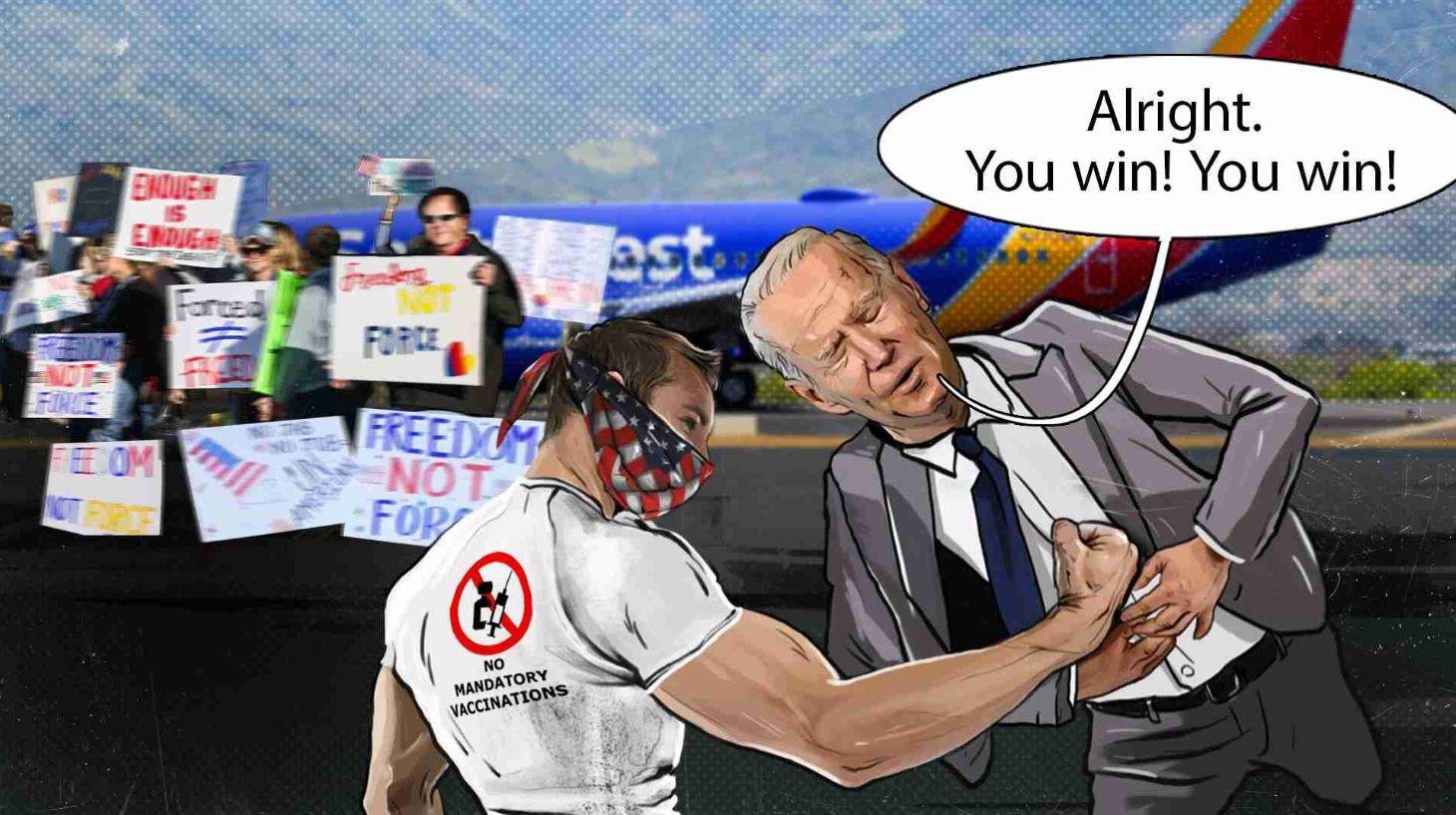 The CEO of Southwest Airline has issued an apology over the company’s ‘unconstitutional’ vaccine mandate, saying that his company has been forced to violate the liberty of tends of thousands of workers because of the Biden administration. – The Donald