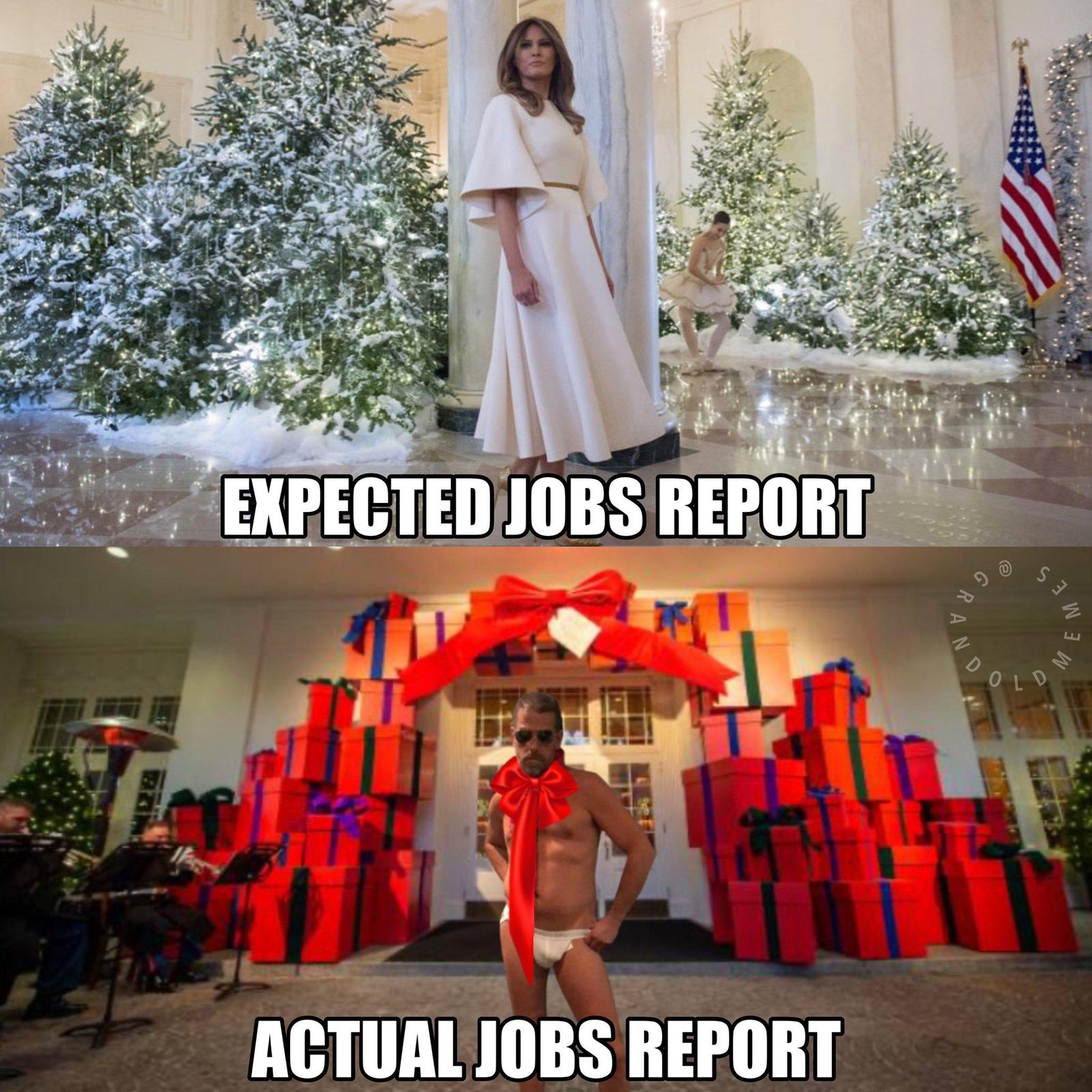 Expected Jobs Report vs Actual Jobs Report – The Donald