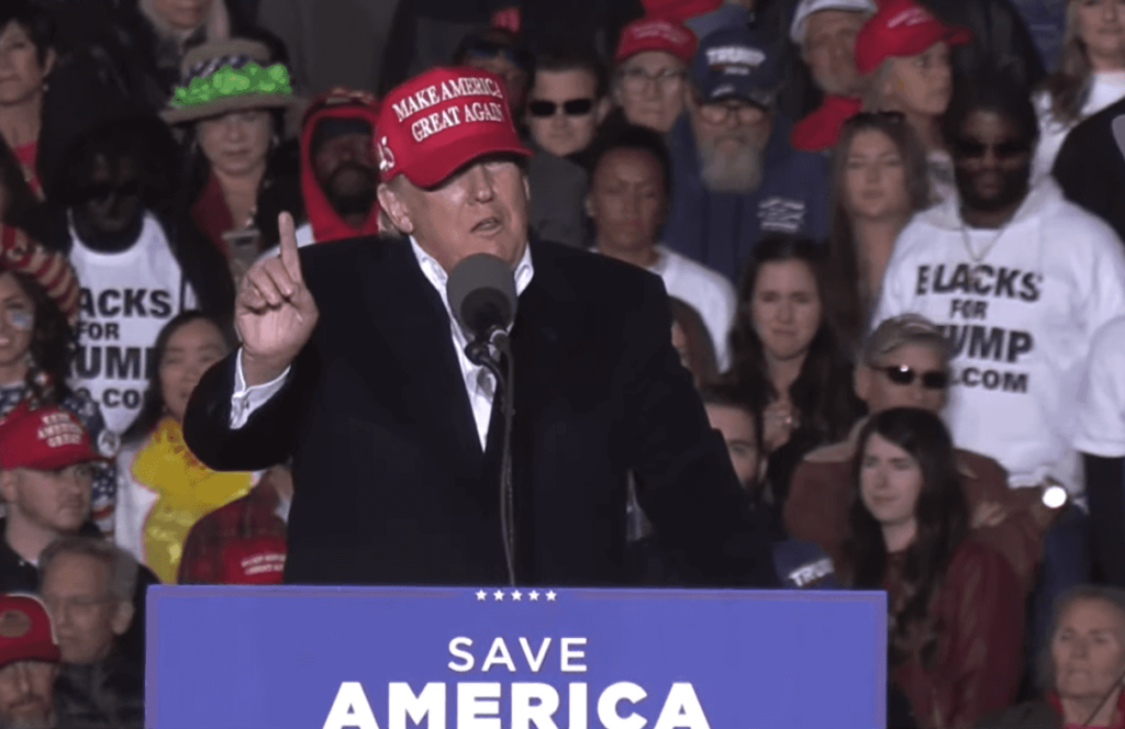 Trump Slams Biden for Afghanistan Debacle During Rally