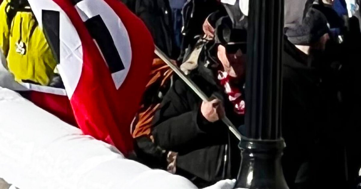 Everything we know so far about the Nazi Flag guy Who Just Appeared at the Canada Truckers Rally
