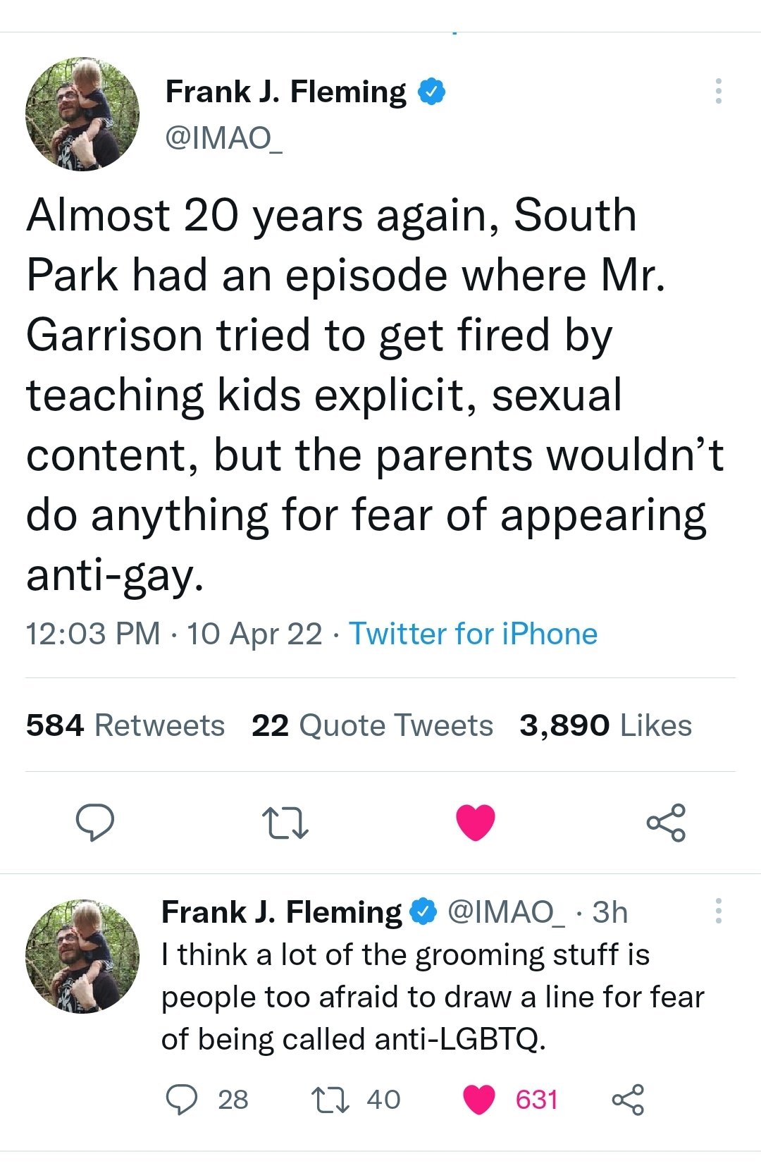 DAILY WIRE: Almost 20 years again, South Park had an episode where Mr. Garrison tried to get fired by teaching kids explicit, sexual content, but the parents wouldn’t do anything for fear of appearing anti-gay. – The Donald