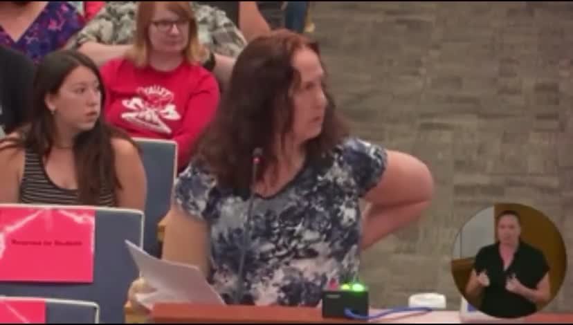 School Board Cuts Mama Bear’s Mic Because Her Daughter’s Assignment Was Too Graphic For The Public [VIDEO]