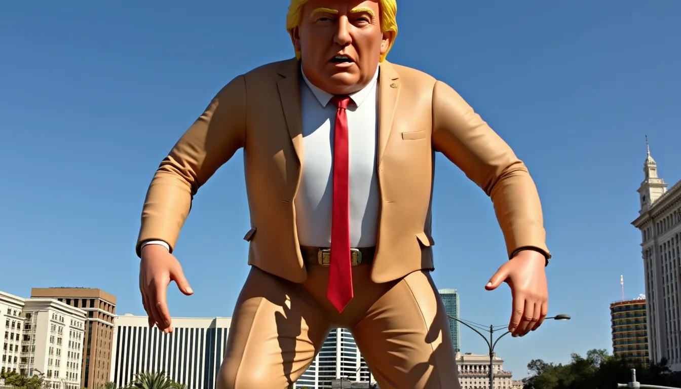 43-Foot Tall Nude Trump Puppet Makes Its First Appearance in Las Vegas | Photos