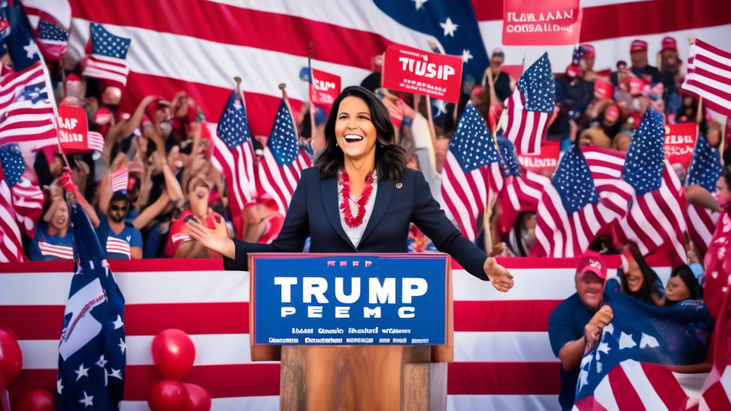 Tulsi Gabbard Switches to Republican Party During Trump Rally